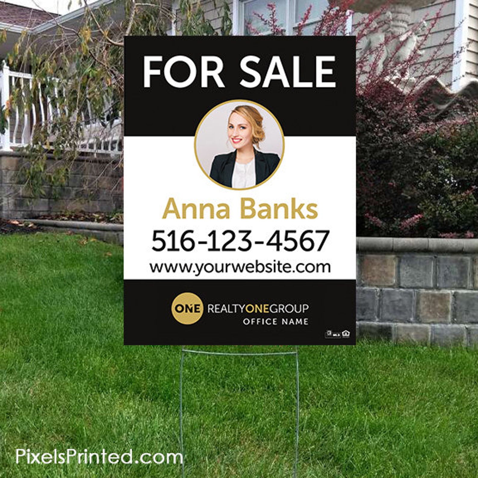 Realty ONE Group yard signs 18 x 24 Realty One Etsy
