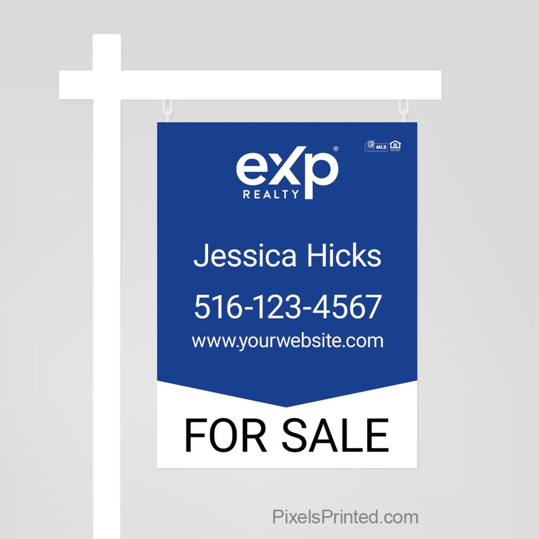 Printed EXP Realty Sign Panel, Real Estate Sign: Double Sided - Etsy