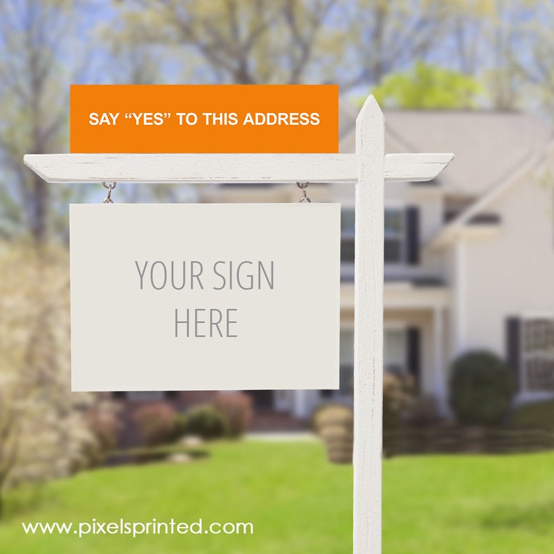 EXP realty sign riders 6x24-4 mm corrugated board two sided set of THREE signs