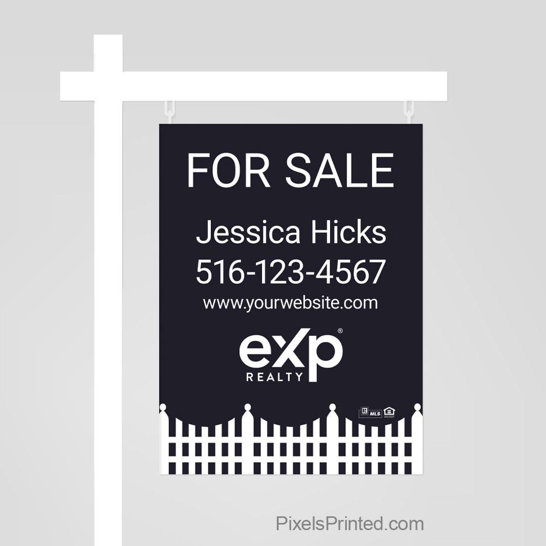Printed EXP Realty Sign Panel, Real Estate Sign: Double Sided - Etsy