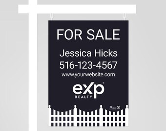 Printed EXP Realty Sign Panel, Real Estate Sign: Double Sided - Etsy