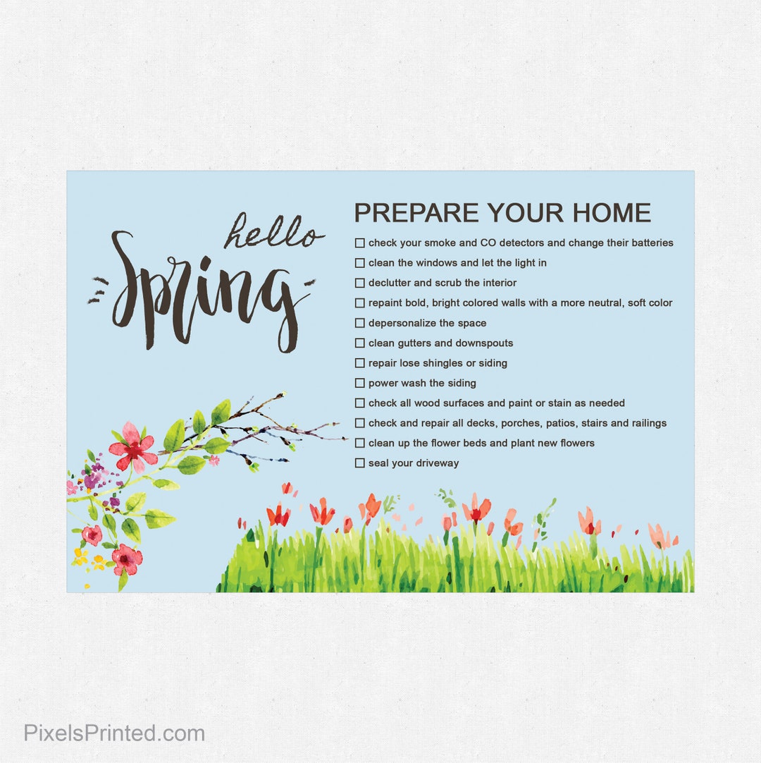 Printed REMAX Spring Maintenance Postcards, Realtor Spring Maintenance ...