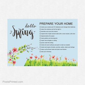 Printed REMAX Spring Maintenance Postcards, Realtor Spring Maintenance ...