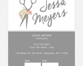 hairstylist or hair salon business cards - color both sides - FREE UPS ground shipping