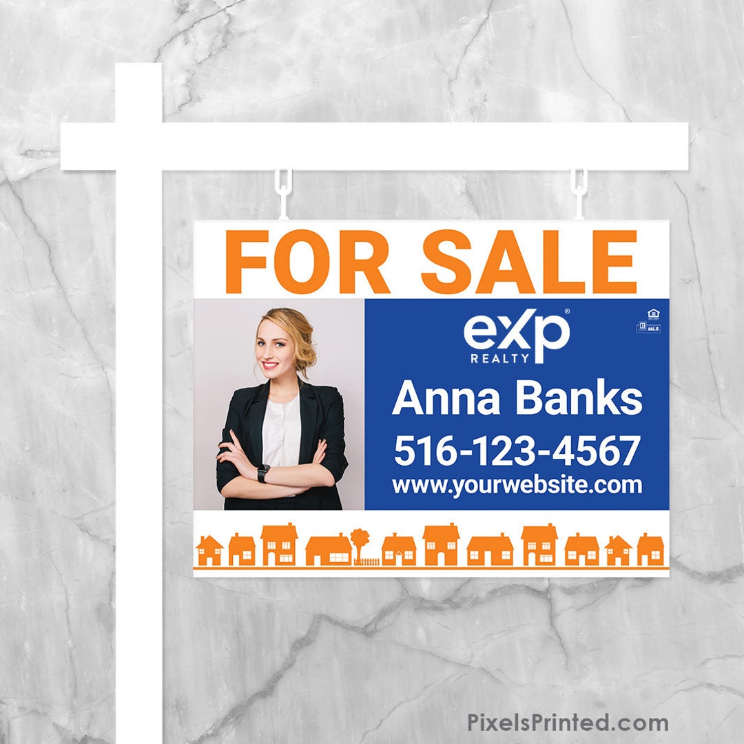 Printed EXP Realty Sign Panel 6 Mm Aluminum Sign Full Etsy