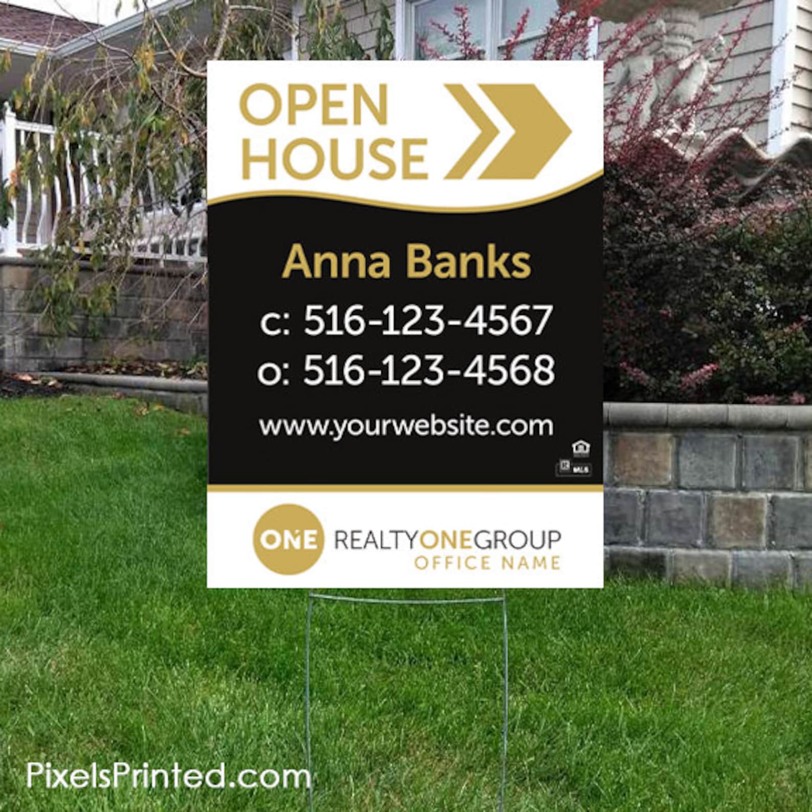 Realty ONE Group yard signs 18 x 24 Realty One Etsy