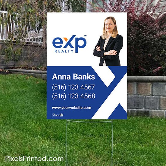 EXP Realty Yard Sign 18 X 24 EXP Realty Lawn Etsy