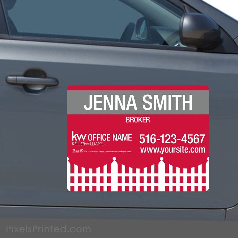Keller Williams Real Estate Car 18x24 With Rounded Etsy