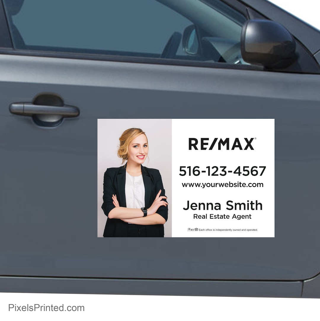 Printed REMAX Real Estate Car Decals, Realtor Car Decals - 12x18 ...