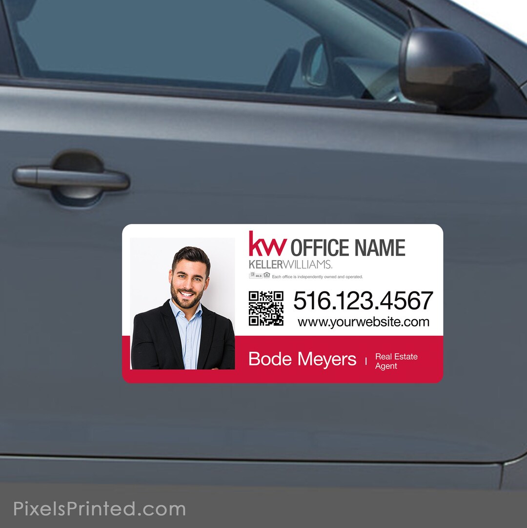 Printed Keller Williams Real Estate Car Magnets: 12x24, Custom Printed ...