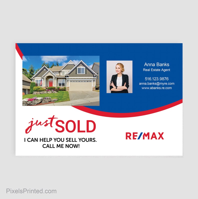 REMAX Real Estate Postcards Thick Color Both Sides FREE Etsy