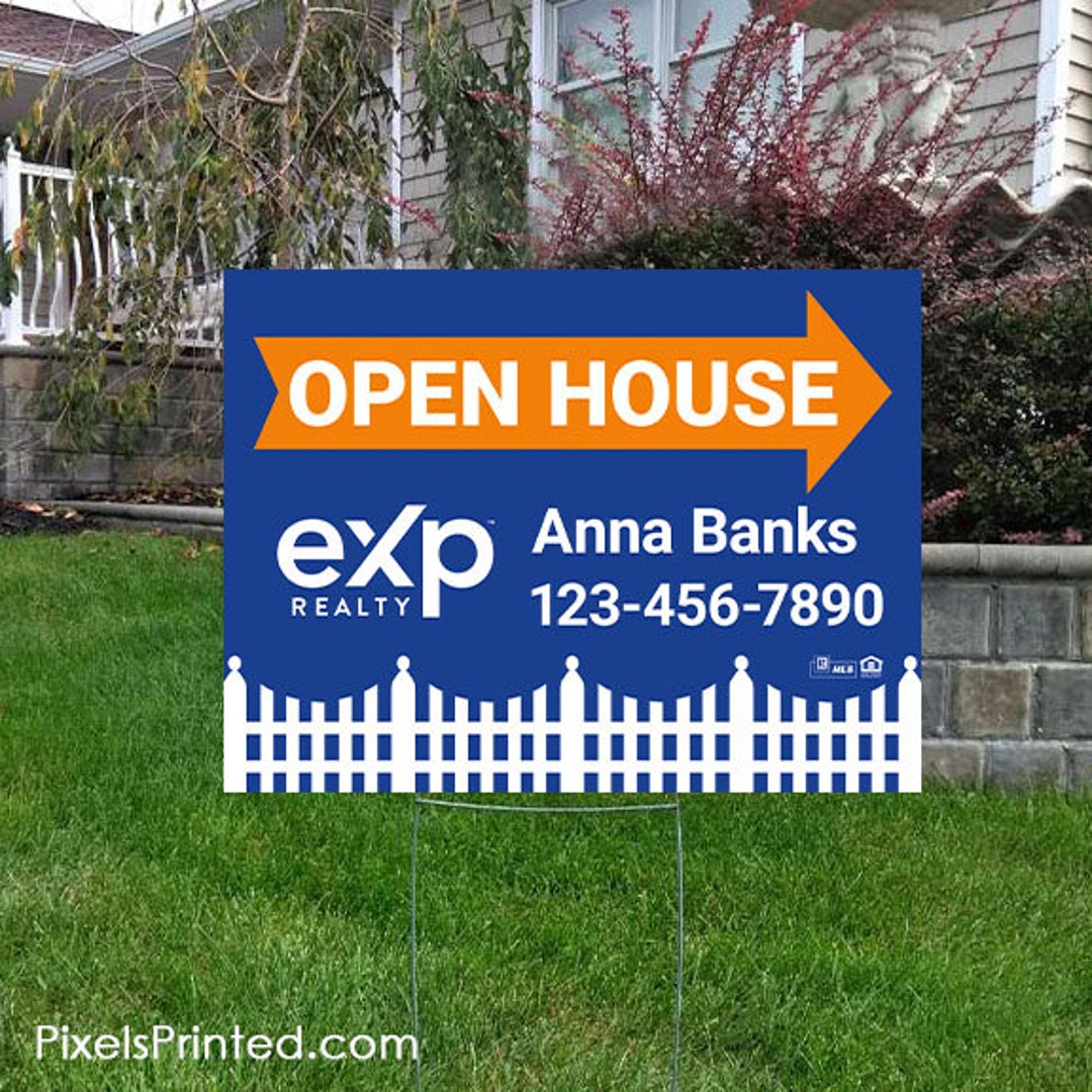 Printed EXP Realty Yard Sign 18 X 24 EXP Realty Etsy