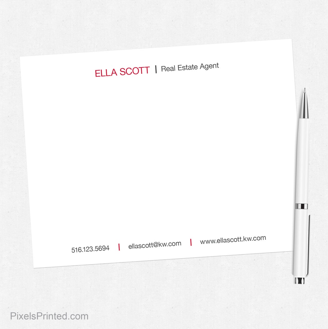 Keller Williams Real Estate Flat Notecards KW Personal Etsy