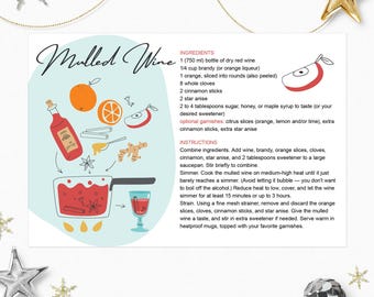 Printed Independent Real Estate Christmas Recipe Postcards: Realtor Holiday Mailers (4x6)