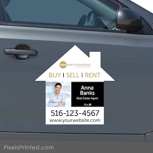 Printed Realty ONE Group House Shaped Car Magnets: 23x23, Realtor ...