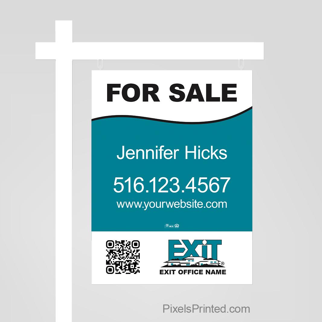 Exit Sign Real Printed EXIT Realty Sign Panel, Real Estate Sign: Double Sided - Etsy