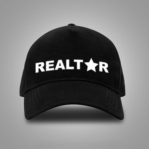 REALTOR Embroidered Baseball Hat - 100% Cotton Twill, high quality -  ready to ship