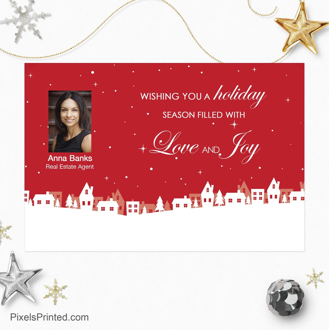 Printed REMAX Real Estate Christmas Postcards: Realtor Holiday Mailers ...