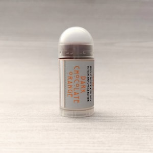 LIMITED EDITION Dark Chocolate Orange Mini Lip Balm with Shea and Cocoa Butter image 1