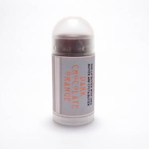 LIMITED EDITION Dark Chocolate Orange Mini Lip Balm with Shea and Cocoa Butter image 3