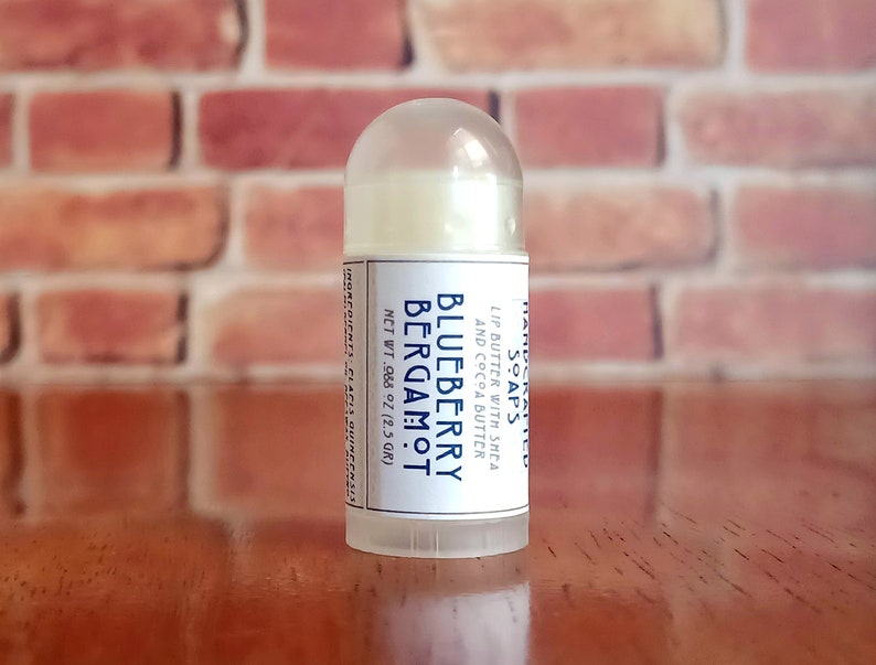 LIMITED EDITION Blueberry Bergamot Mini Lip Balm with Shea and Cocoa Butter image 1