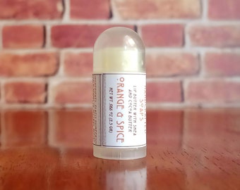 LIMITED EDITION - Orange & Spice - Mini Lip Balm with Shea and Cocoa Butter