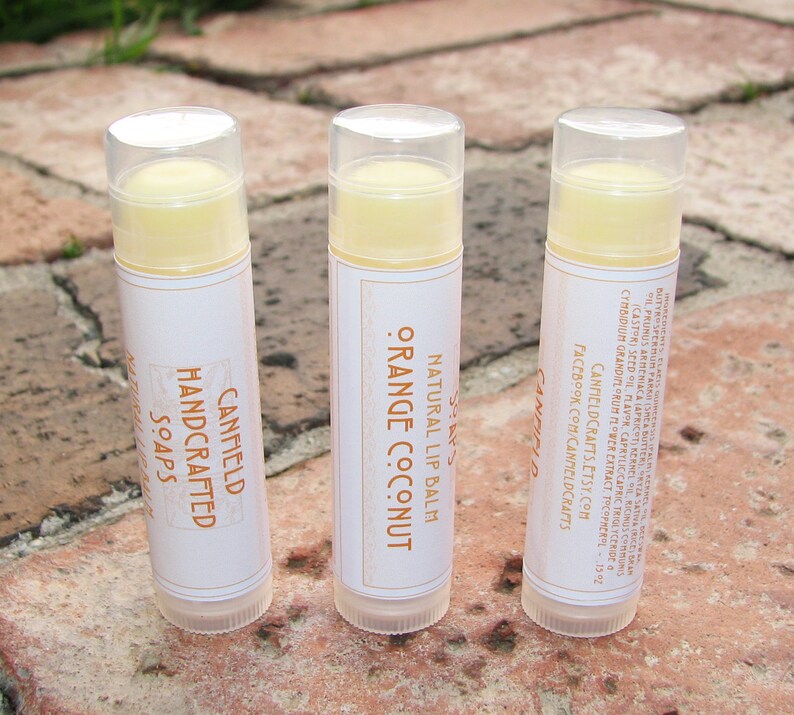 Bestseller Lip Balm Set 1 Clear Round tubes 4 flavors image 5