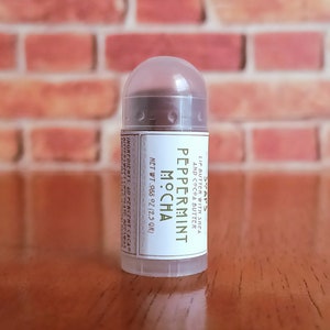 LIMITED EDITION Peppermint Mocha Mini Lip Balm with Shea Butter and Cocoa Butter image 1