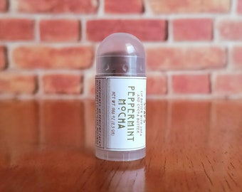 LIMITED EDITION - Peppermint Mocha - Mini Lip Balm with Shea Butter and Cocoa Butter