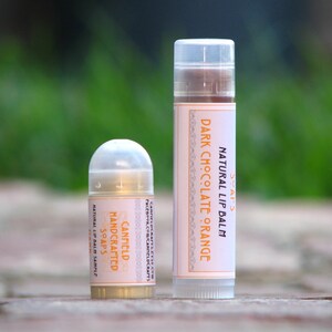 LIMITED EDITION Dark Chocolate Orange Mini Lip Balm with Shea and Cocoa Butter image 4