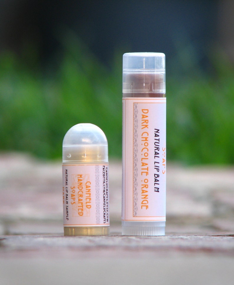 LIMITED EDITION Dark Chocolate Orange Mini Lip Balm with Shea and Cocoa Butter image 4