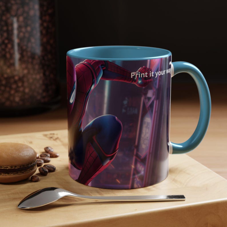 Spider-Man Action Pose Mug | Accent Coffee Mug 11oz 15oz image 6