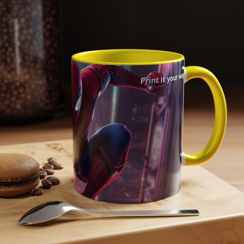 Spider-Man Action Pose Mug | Accent Coffee Mug 11oz 15oz image 8