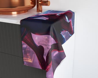 Spider-Man Illustration Handtuch | Superheld Nacht