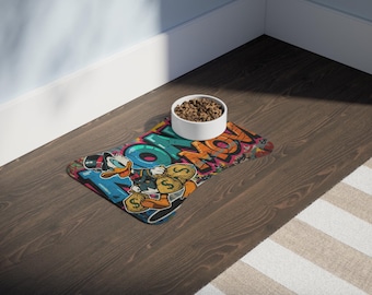 Money Move Donald Duck Pet Feeding Mat | Waterproof Non-Slip Pet Placemat