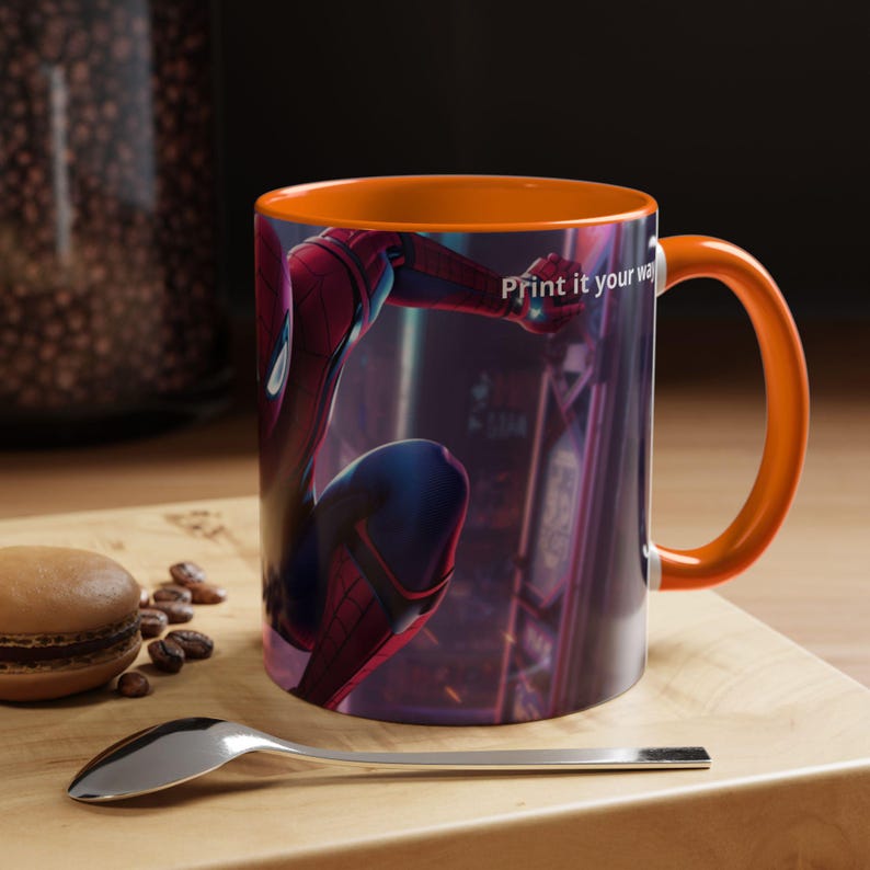 Spider-Man Action Pose Mug | Accent Coffee Mug 11oz 15oz image 7