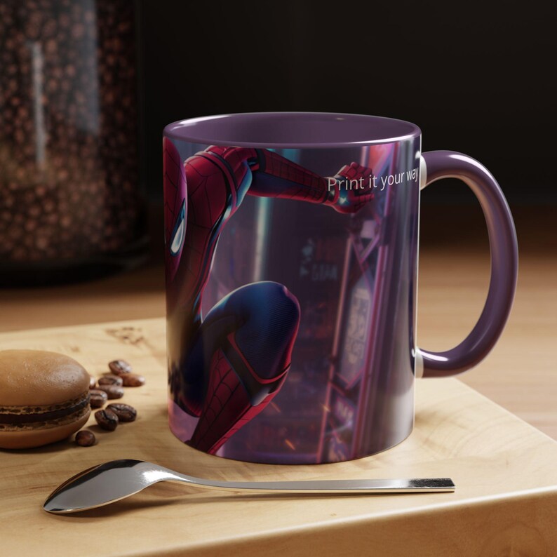 Spider-Man Action Pose Mug | Accent Coffee Mug 11oz 15oz image 10
