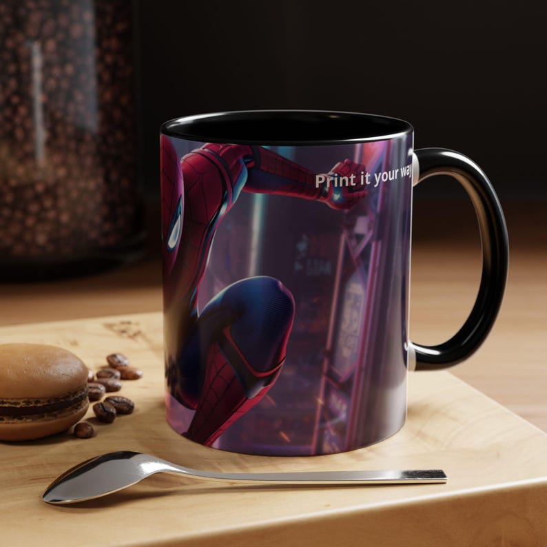 Spider-Man Action Pose Mug | Accent Coffee Mug 11oz 15oz image 2