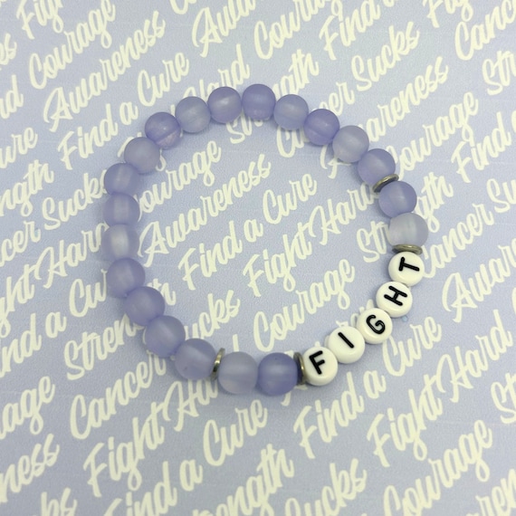 Unisex Esophageal Cancer and Stomach Cancer Awareness Bracelet Personalized Bracelet Periwinkle Awareness Bracelet Etsy