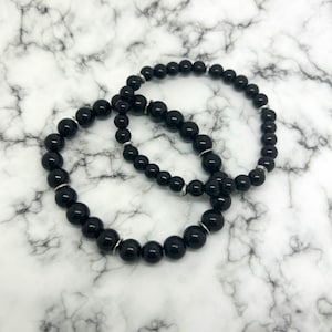 Unisex Melanoma Skin Cancer Awareness Bracelet, Personalized Melanoma Awareness Bracelet,  Black Ribbon Charm Bracelet