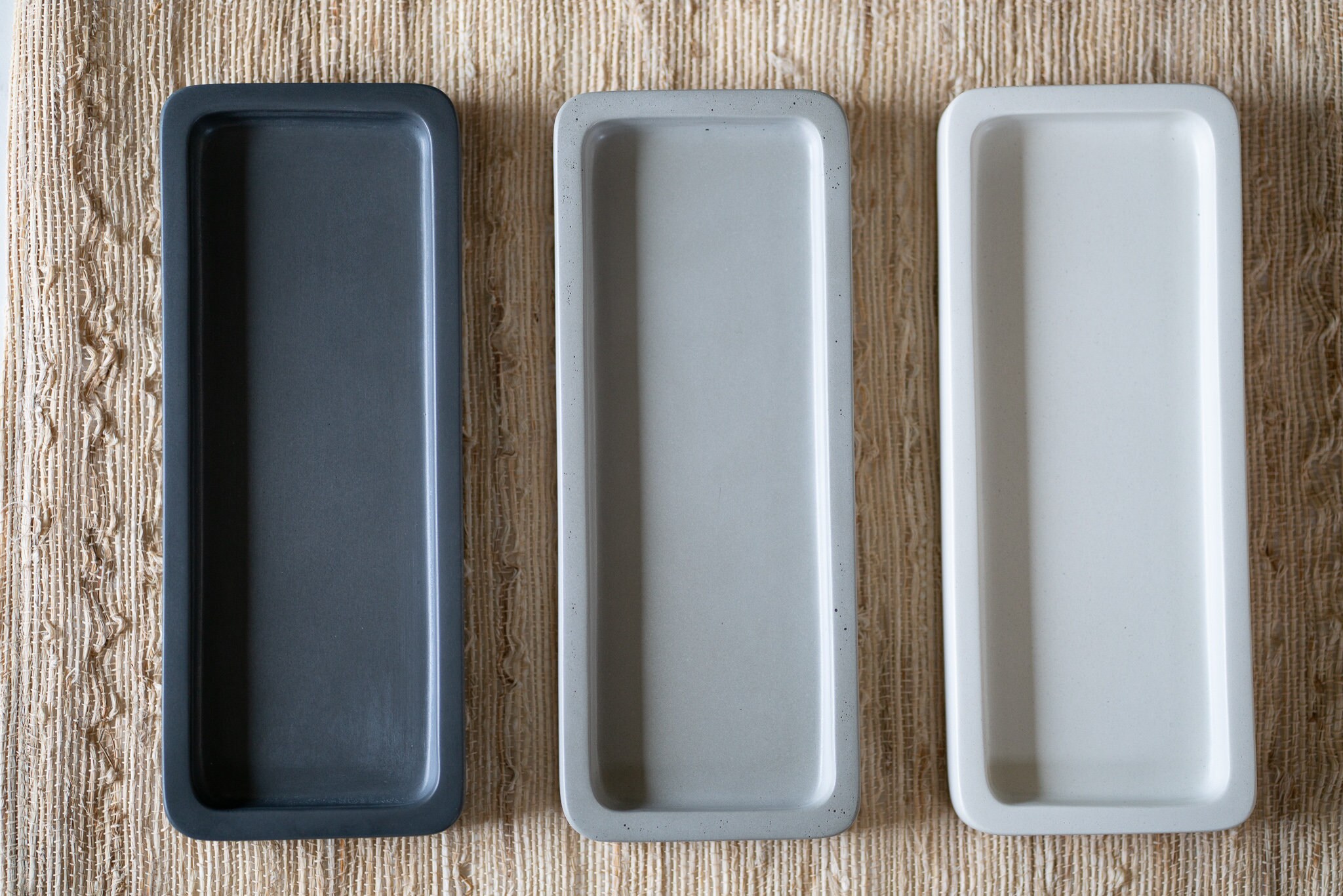 Handmade Concrete Triple Bottle Tray | Soap Dispenser Tray