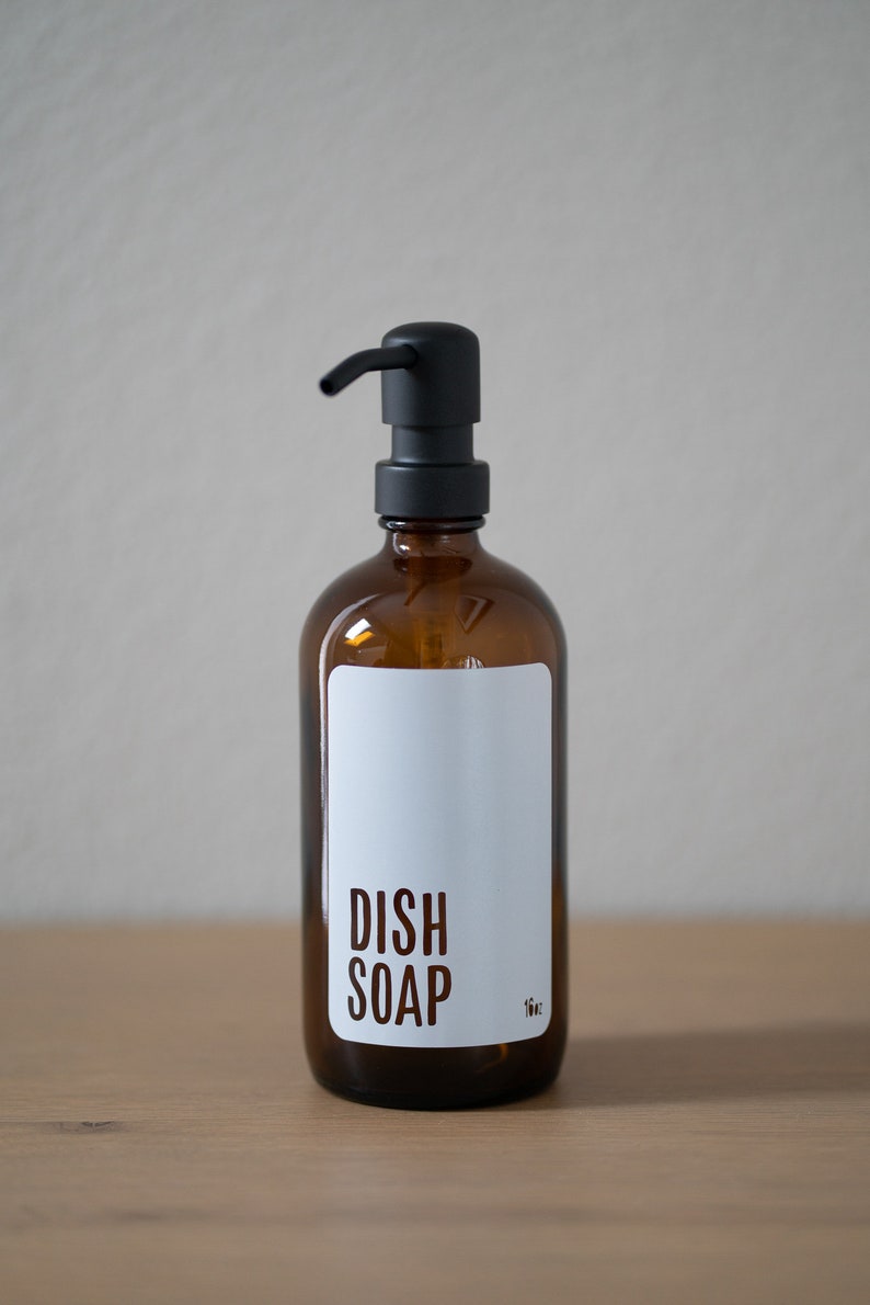 Amber Glass Modern White Hand Soap Dish Soap Lotion Hand Etsy