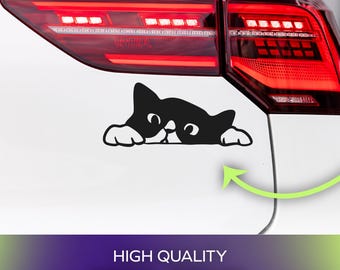 Cute Cat Vinyl Decal | Permanent Adhesive ORACAL 651 Vinyl Sticker