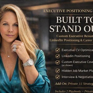 Executive Resume, LinkedIn, Career Strategy Bundle (C-Suite, VP, Director)