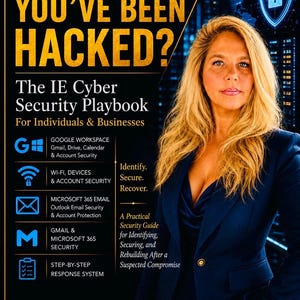 Manual de ciberseguridad en PDF / Guía de seguridad para correo electrónico, dispositivos, Wi-Fi y cuentas / Guía de seguridad digital / Descarga digital instantánea