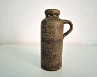 Vintage ceramic vase with handle – West Germany – Rustic look