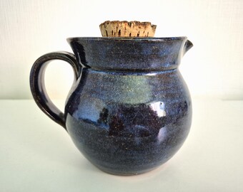 Hand-thrown ceramic wine cooler – Blue design from Provence