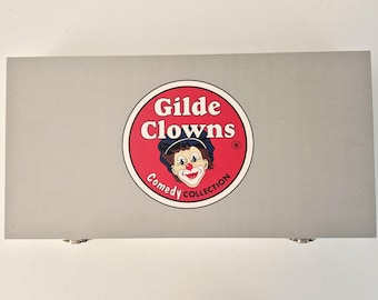 Gilde Clowns Limited Edition Board Game - "Ludo" Style Comedy Collection - Hand-Painted Figures - Rare Vintage Collectible