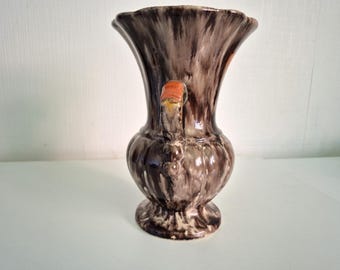 Vintage Jasba Ceramic Vase – Drip Glaze Design – Mid-Century Modern West German Pottery