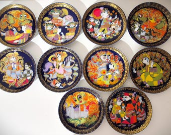 Large collection: 10x Rosenthal Studio-Line "Aladdin and the Magic Lamp" - Bjørn Wiinblad